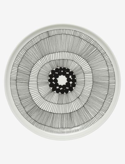SIIRTOLAPUUTARHA PLATE - dinner plates - white,black
