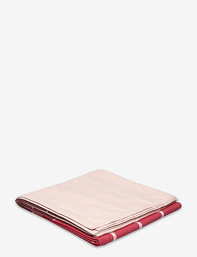 TIILISKIVI TABLECLOTH 156X280 - dukar & löpare - burgundy red/pink/off-white