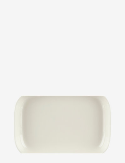 SIIRTOLAPUUTARHA SERVING DISH 18X25CM - serving platters - white, clay