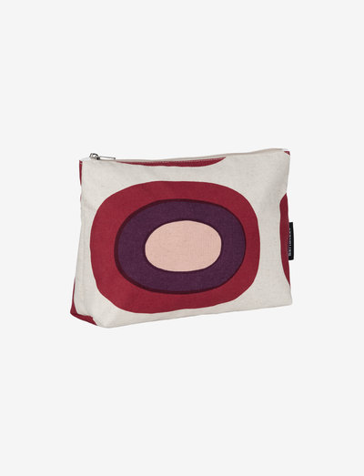 RELLE MELOONI - makeup bags - linen, red, rose