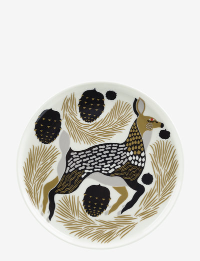 White and red plate