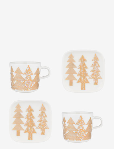 White and Gold Cup Set