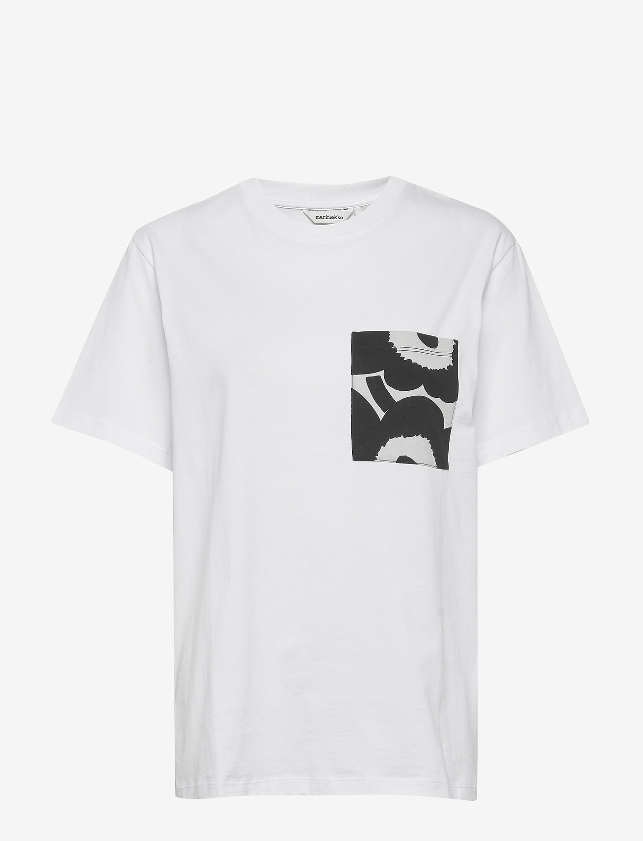 Hiekka Solid T-shirt (White, Black) (76 €) - Marimekko - | Boozt.com