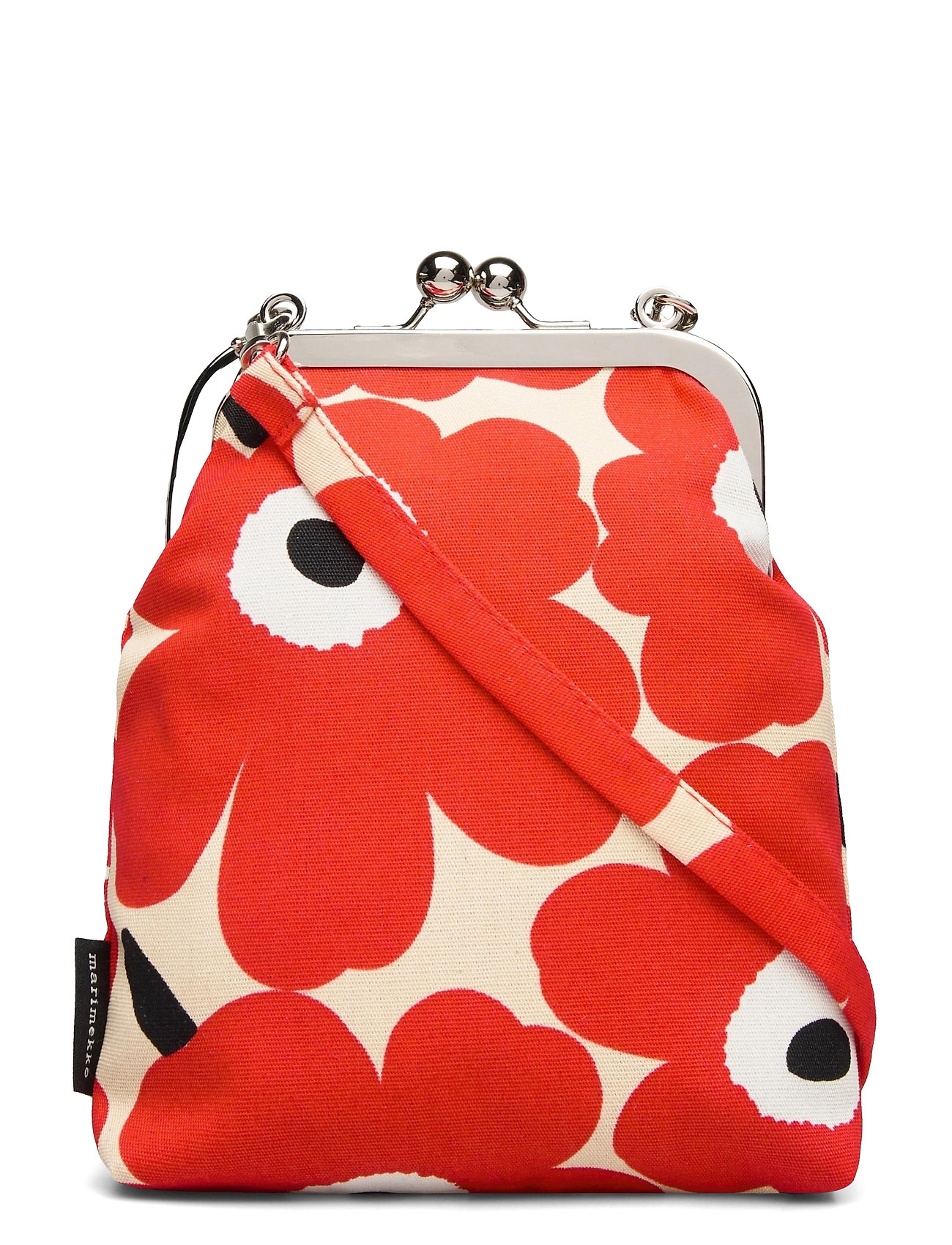 Ainikki Mini Unikko Shoulder Bag Bags Clutches Orange Marimekko clutches  fra Marimekko til dame i BEIGE,RED,OFF WHITE 