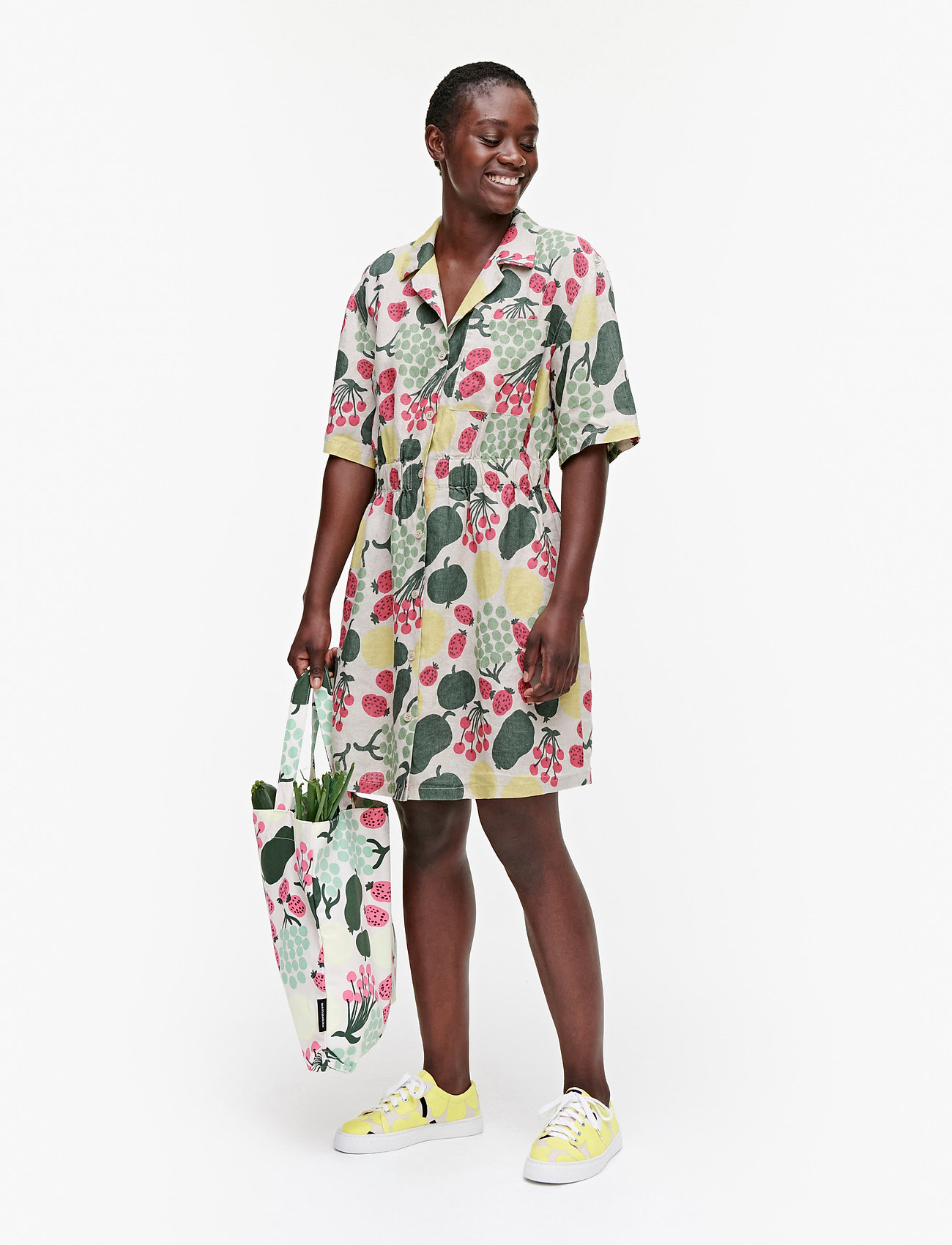 green rose dress