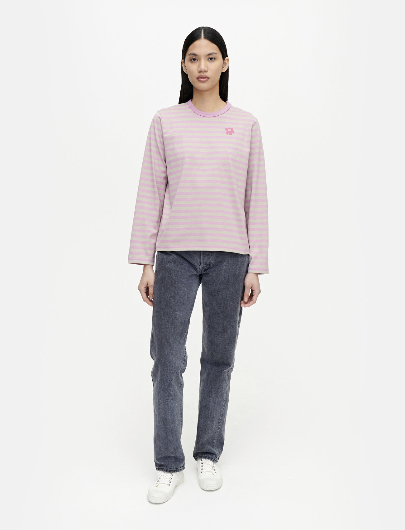 Marimekko Tasaraita Relaxed Longsleeve - T-särgid ja alussärgid 