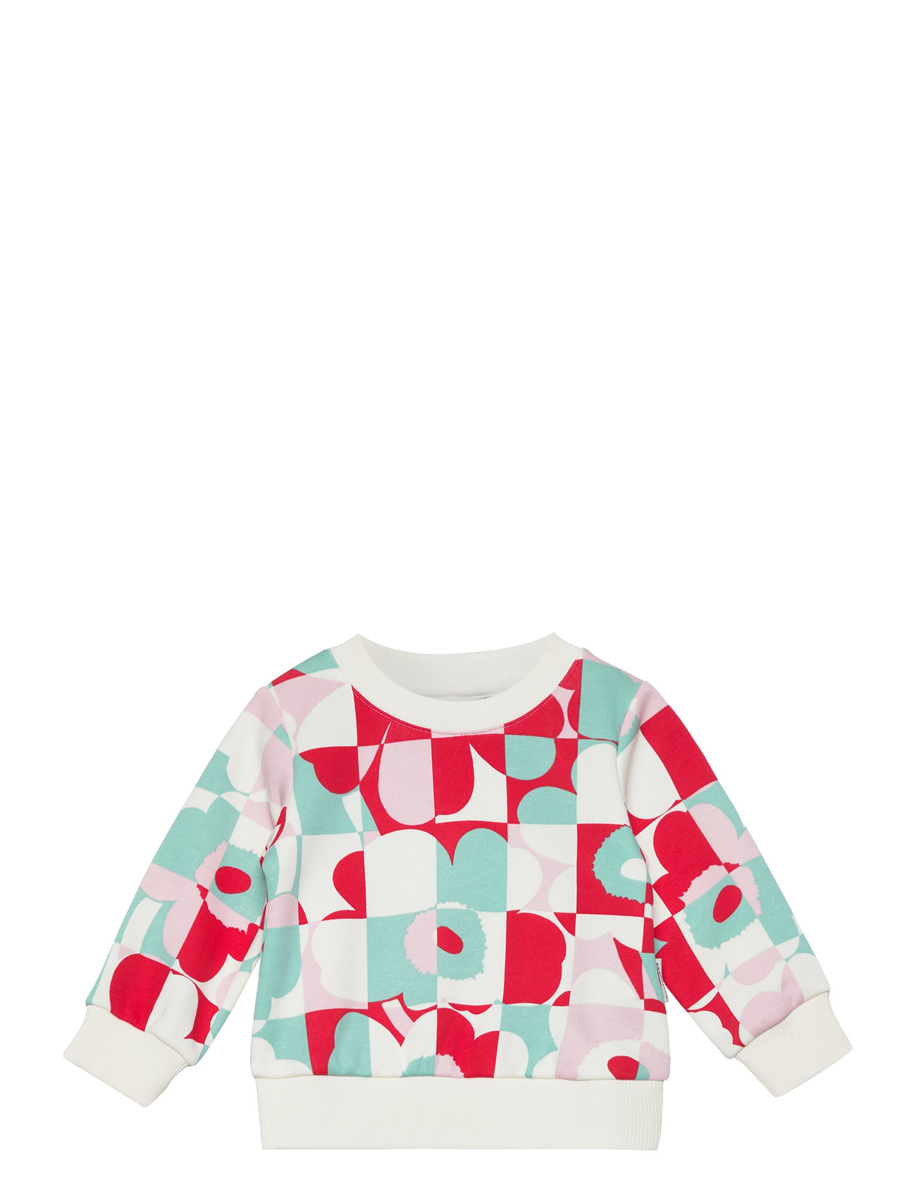 Kuulas Ruutu Unikko I Tops Sweat-shirts & Hoodies Sweat-shirts Multi/patterned Marimekko