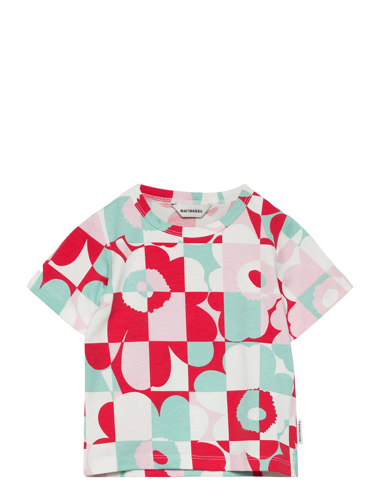 Soida Ruutu Unikko I Tops T-shirts Short-sleeved Multi/patterned Marimekko