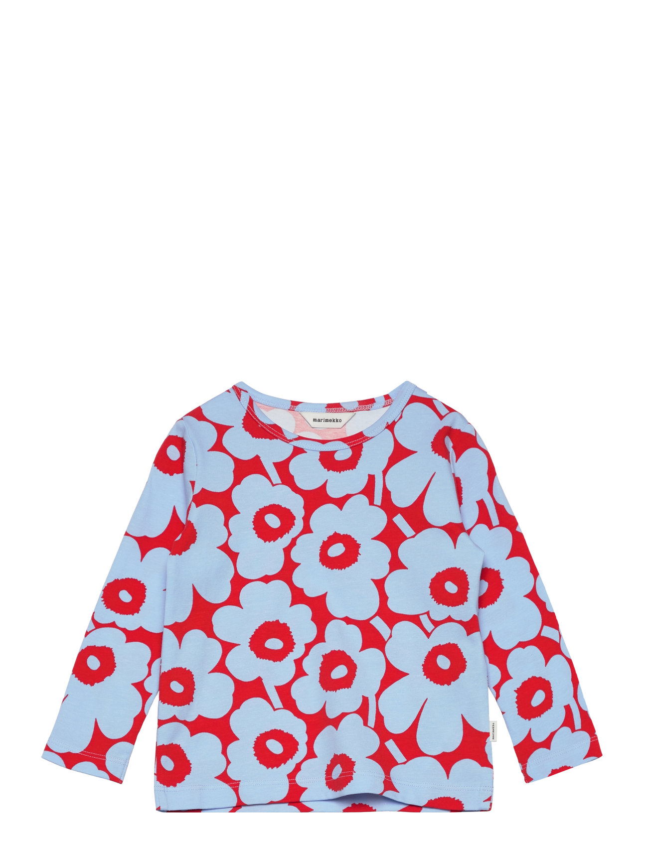 Ouli Mini Unikko I Tops T-shirts Long-sleeved T-shirts Multi/patterned Marimekko