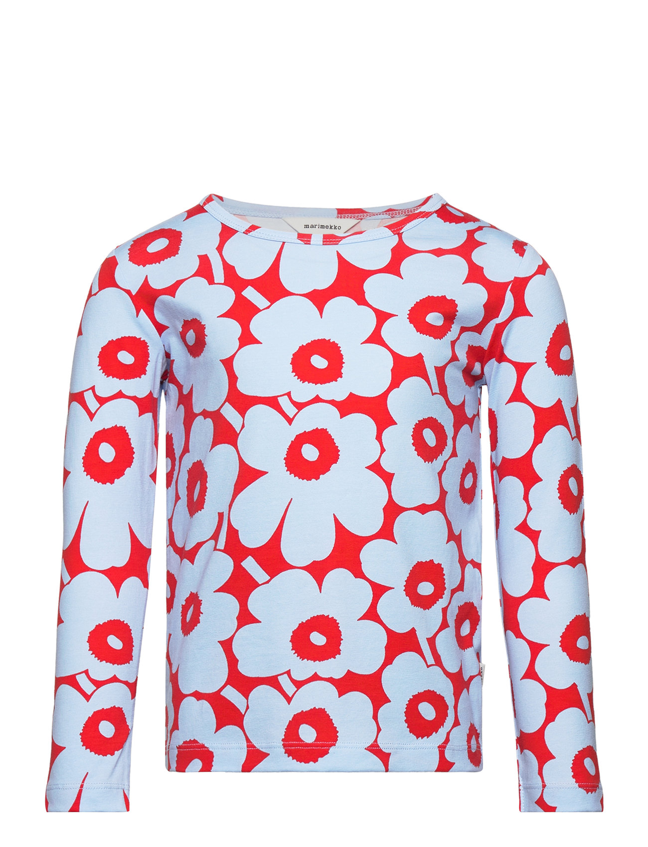Ouli Mini Unikko Ii Tops T-shirts Long-sleeved T-shirts Multi/patterned Marimekko