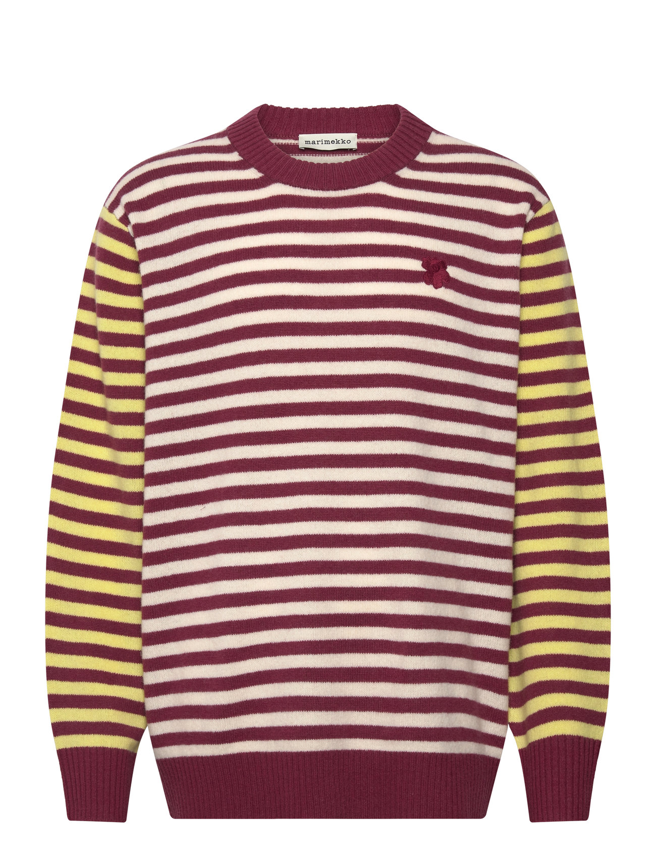 Pehmyt Tasaraita Burgundy Marimekko