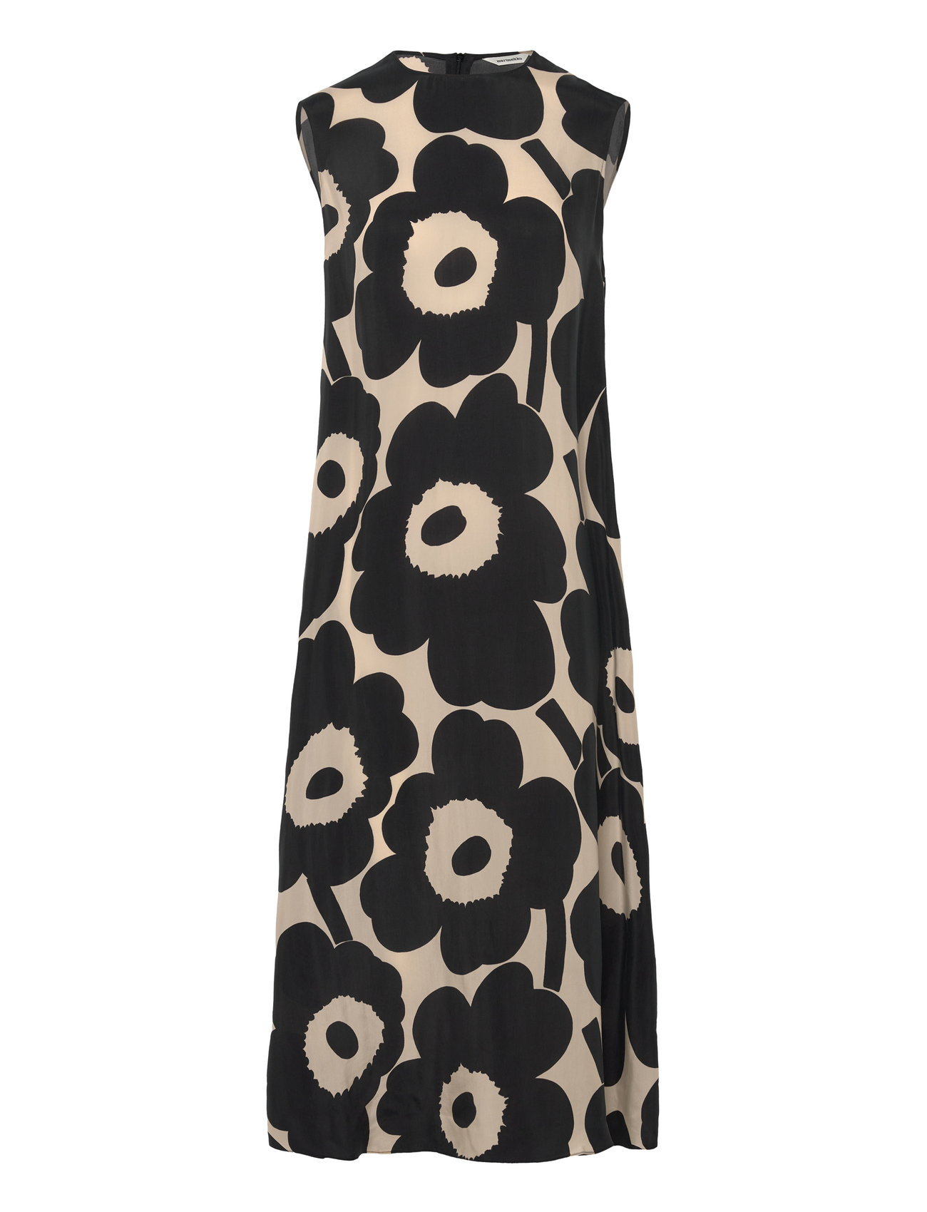 Migot Unikko Knelang Kjole Black Marimekko