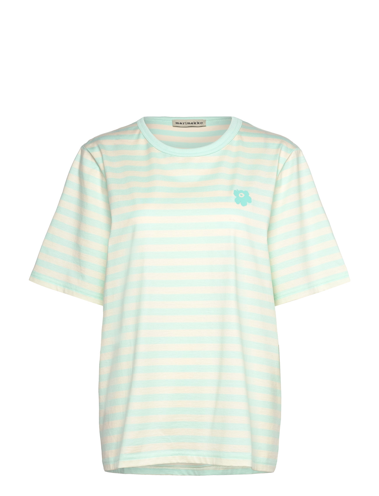 MARIMEKKO Tasaraita Unisex Unikko Ss Grün - M - Damen