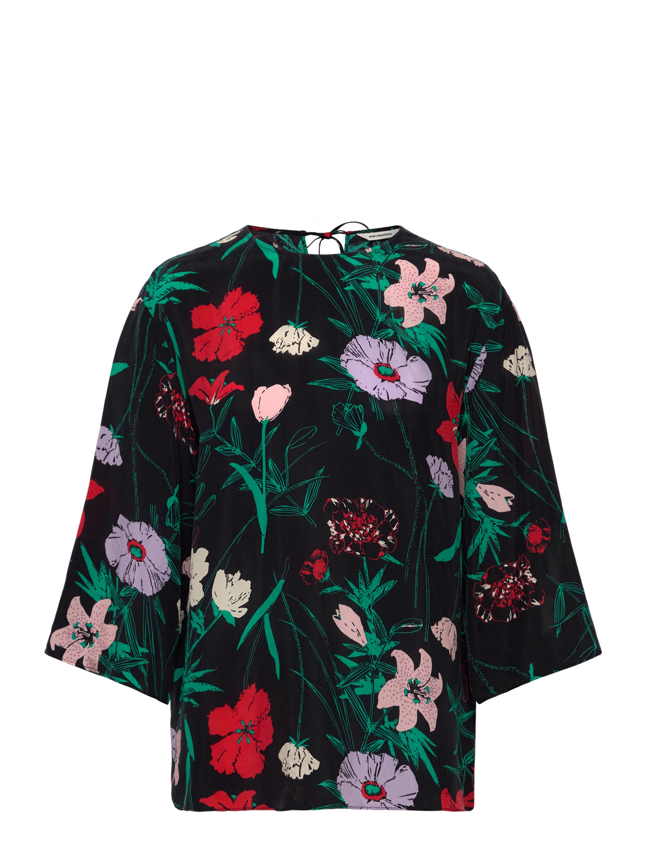 Marimekko Oaja Perenna, 40, Black, Bluser > Kortærmede, Dame