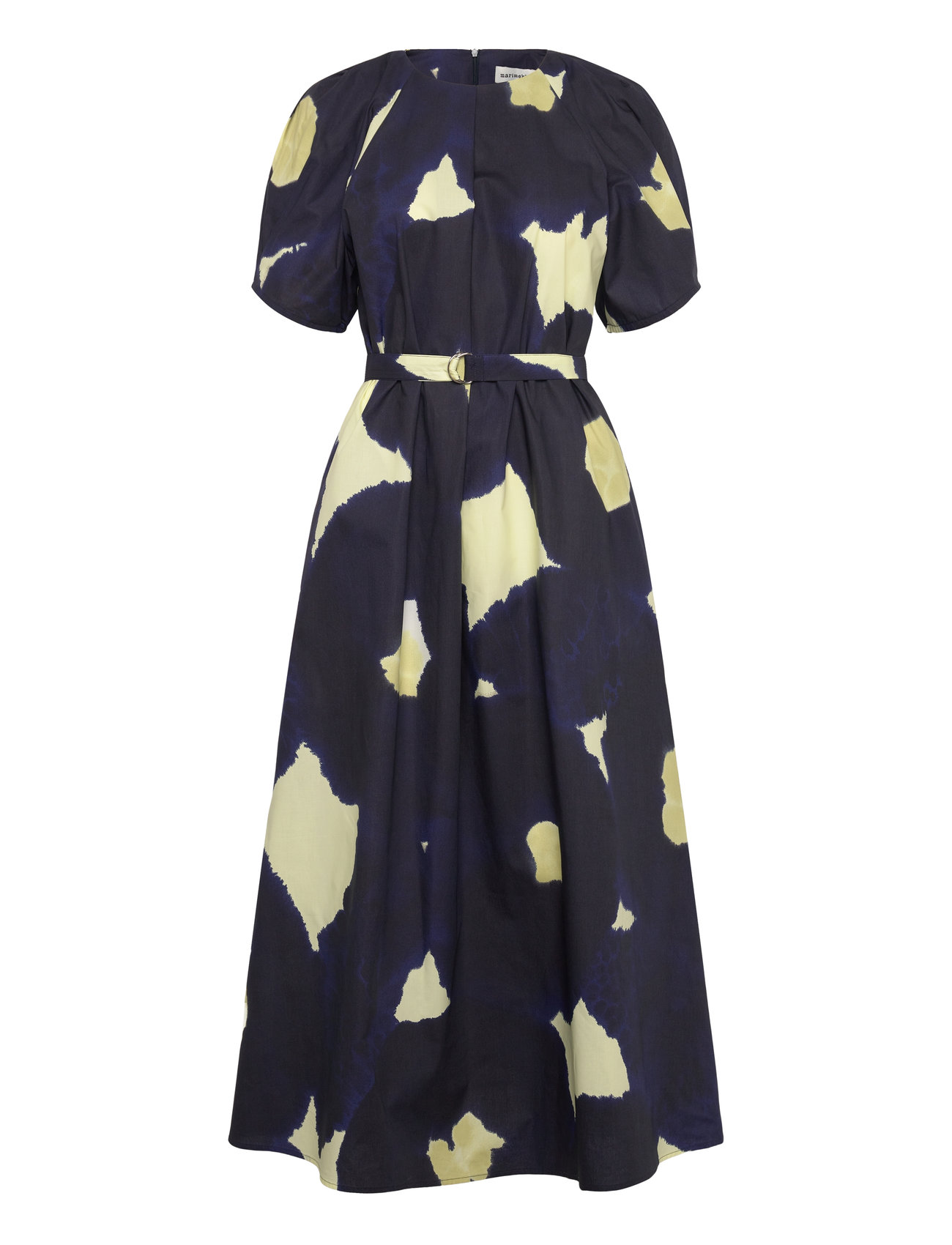 Juhlinta Kehäkukka Knelang Kjole Navy Marimekko