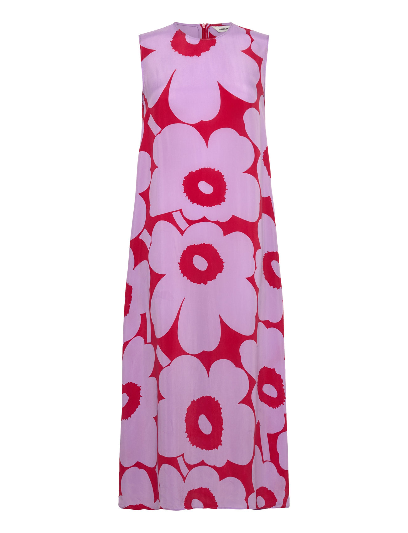 Migot Unikko Knelang Kjole Pink Marimekko