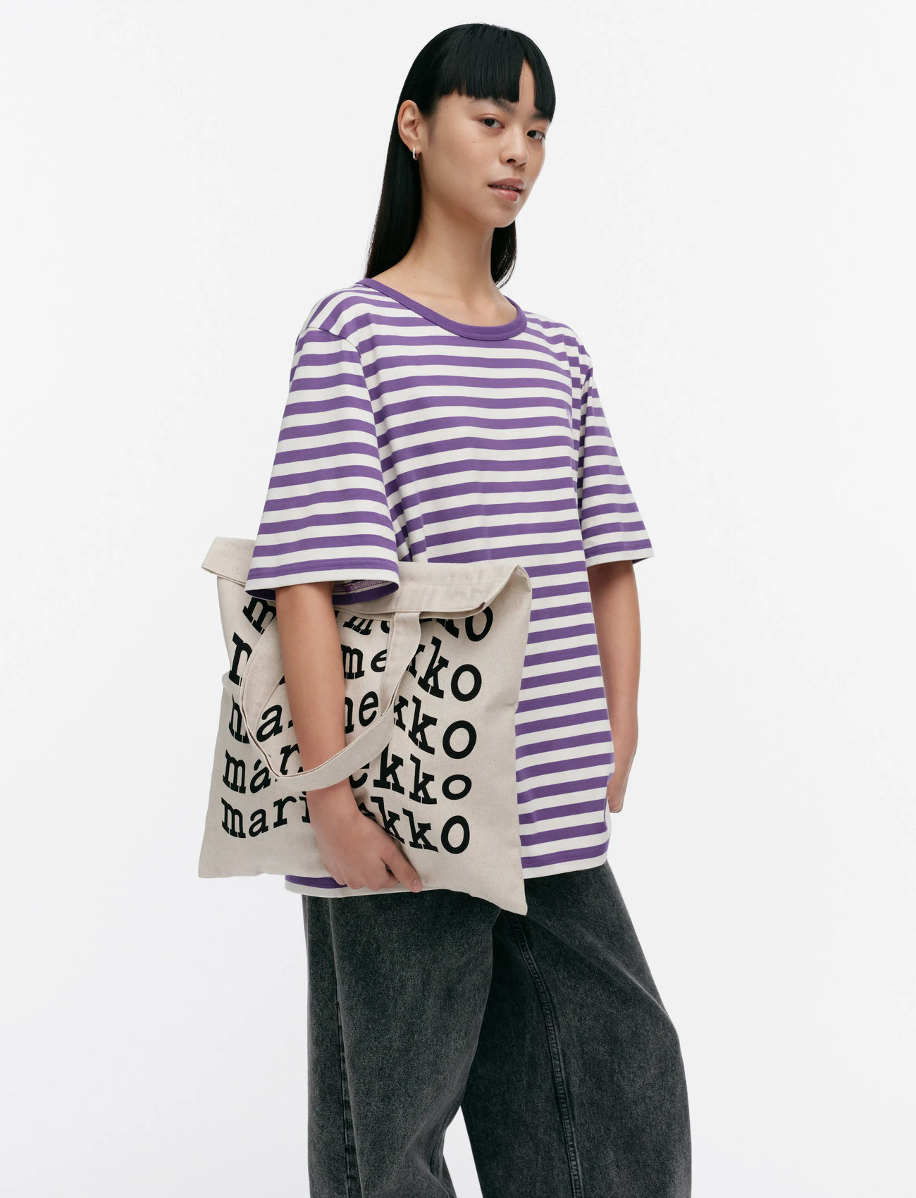 Marimekko Vankka Logo Placement, One Size, Cream, Tasker > Totes, Dame