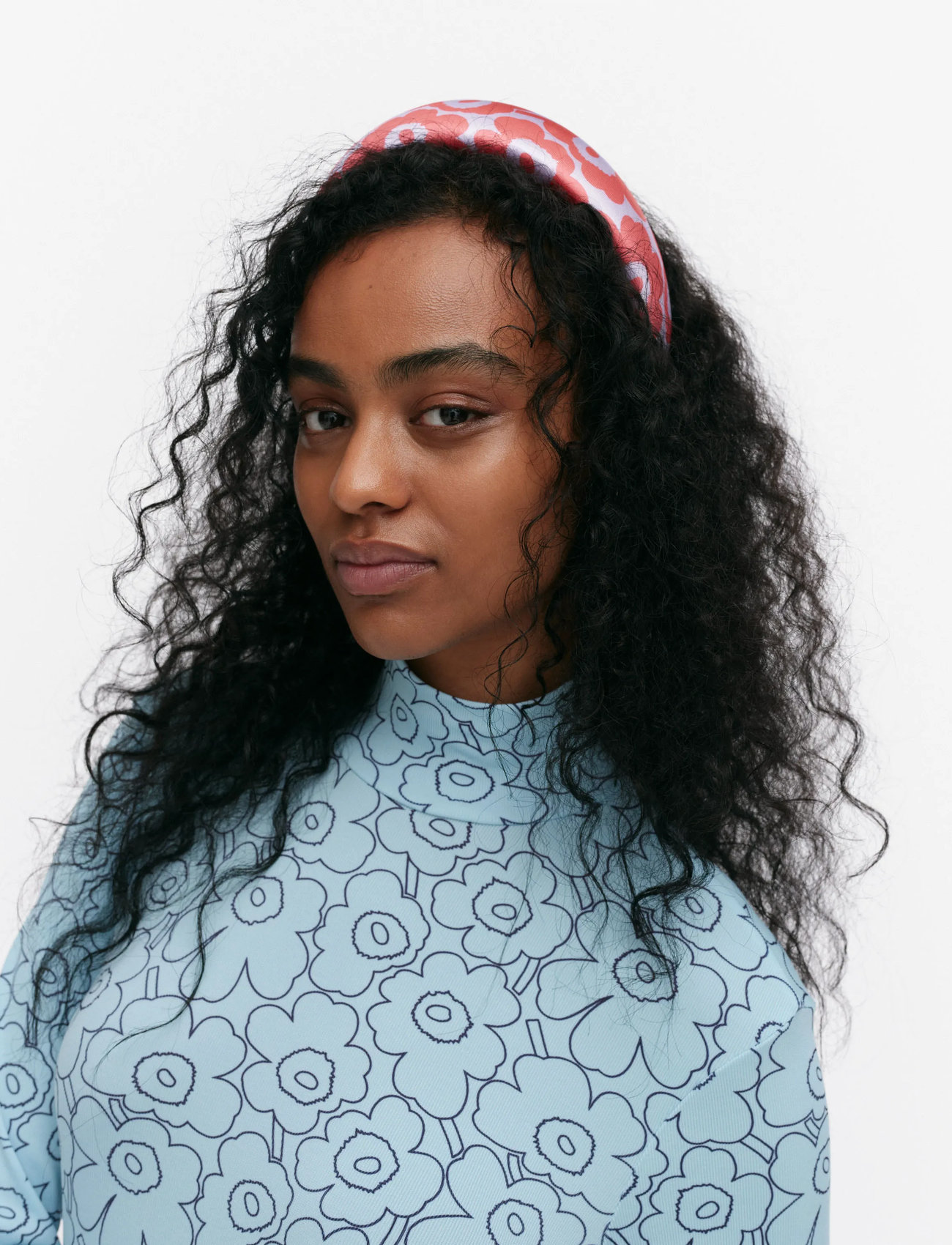 Marimekko Tenhota Unikko, One Size, Red, Hårtilbehør > Hårbånd, Dame