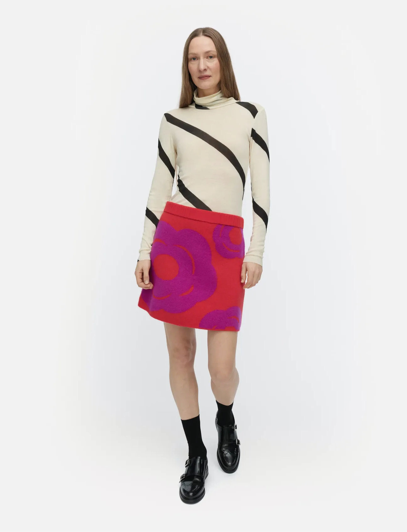 Marimekko Lovea Tumma, XL, Red, Nederdele > Korte Nederdele, Dame