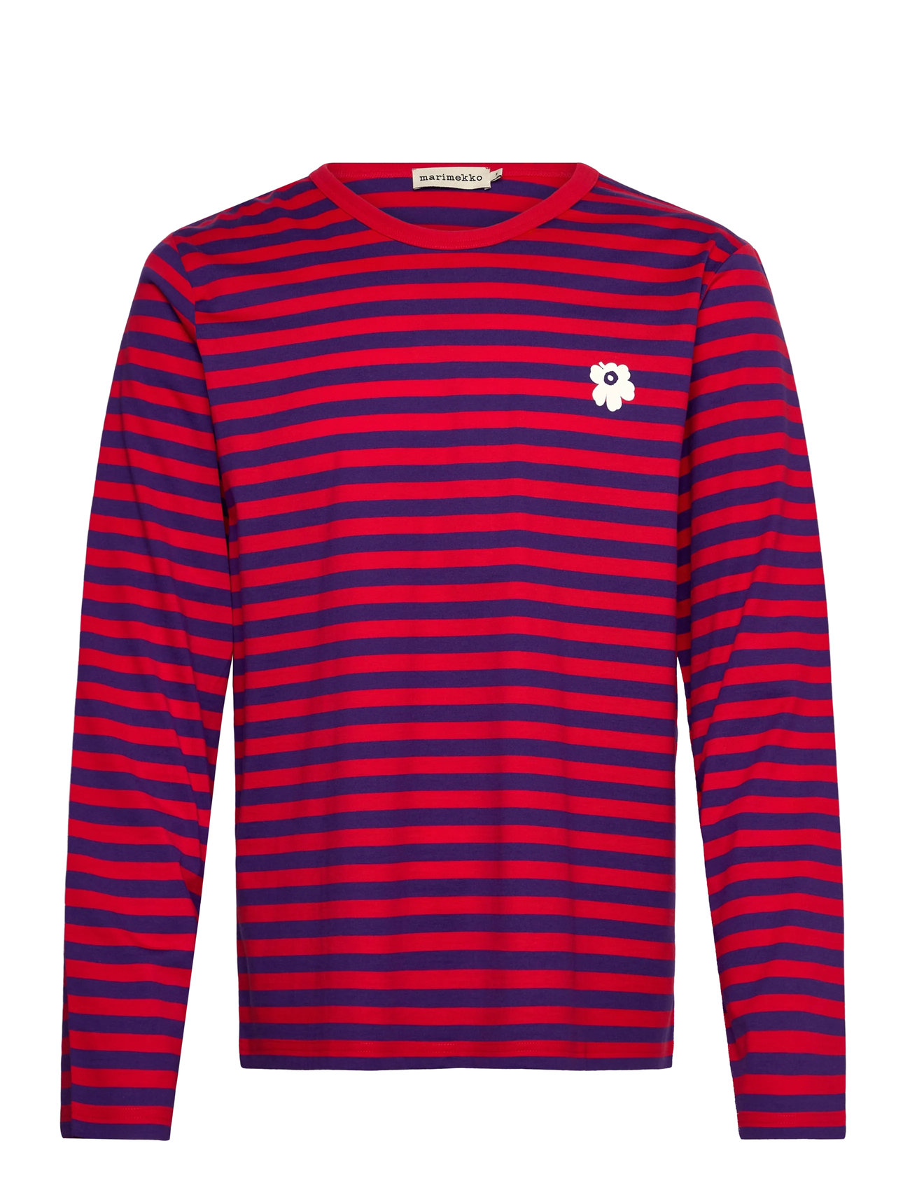 MARIMEKKO Tasaraita Unisex Unikko Ls Rot - XL - Damen
