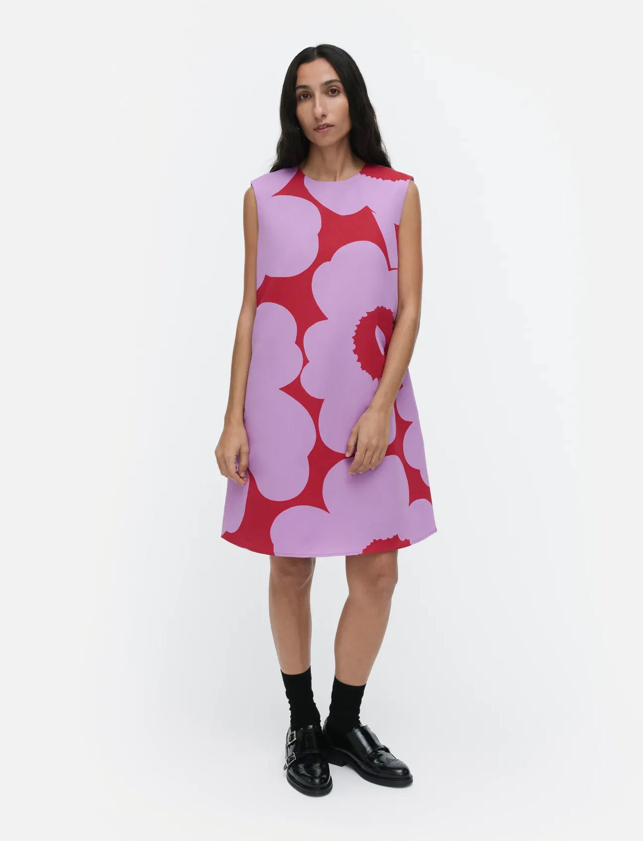 Marimekko Sopiva Unikko, 38, Pink, Kjoler > Kort Kjole, Dame