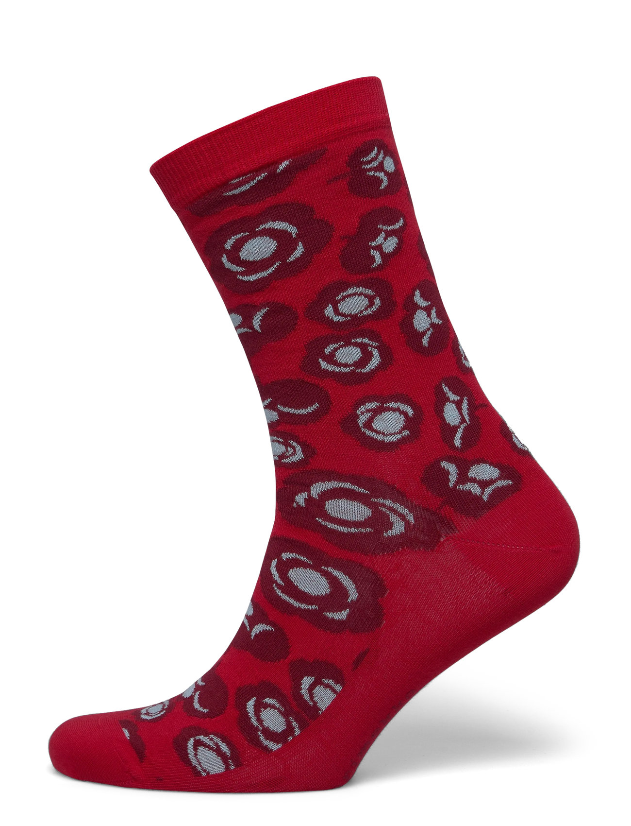 Marimekko Linjaus Tumma, 37-39, Red, Sokker > Almindelige Sokker, Dame