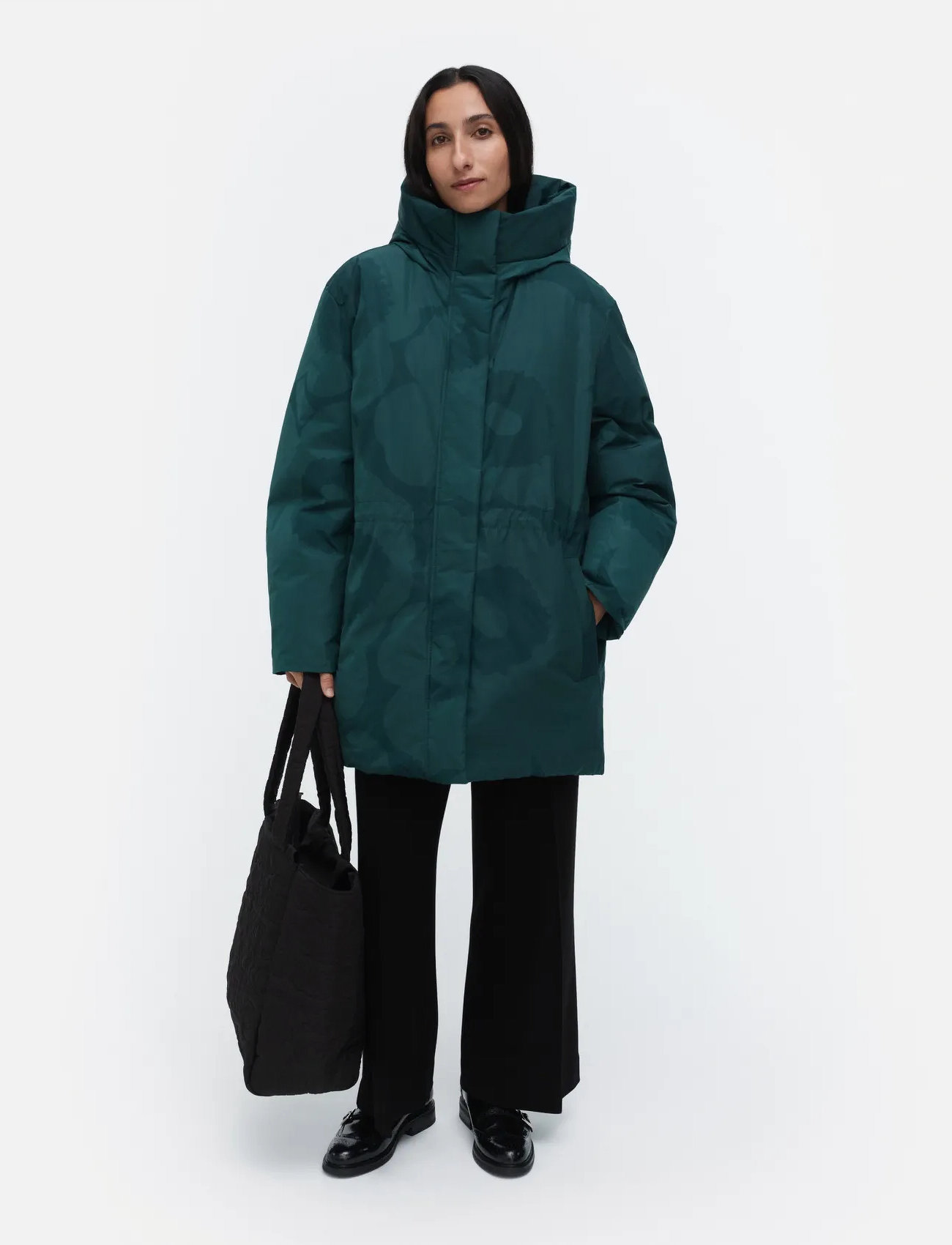 Marimekko Käännös Unikko, M, Green, Jakker > Vatteret Jakke, Dame