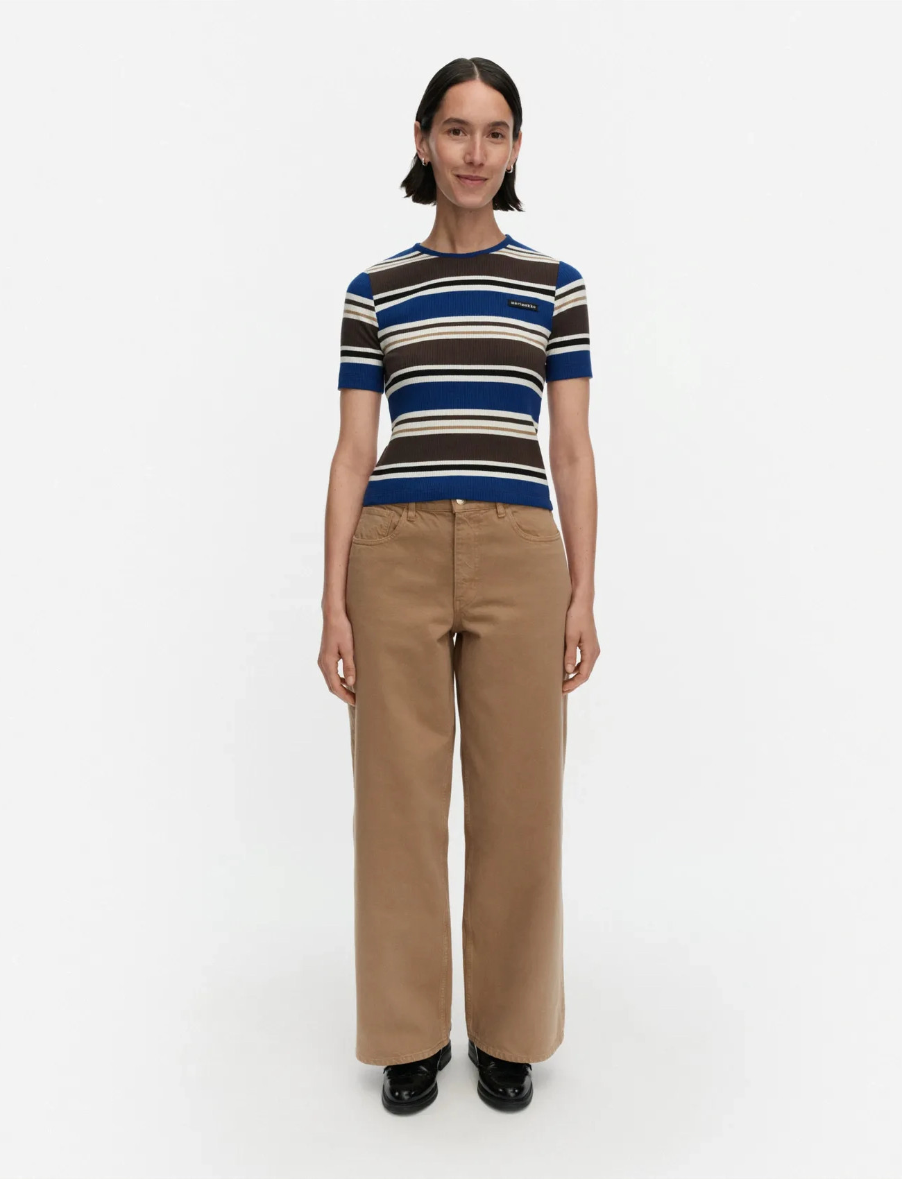 Marimekko Spurtti Helvi, XL, Blue, T-Shirts & Toppe > Kortærmede, Dame