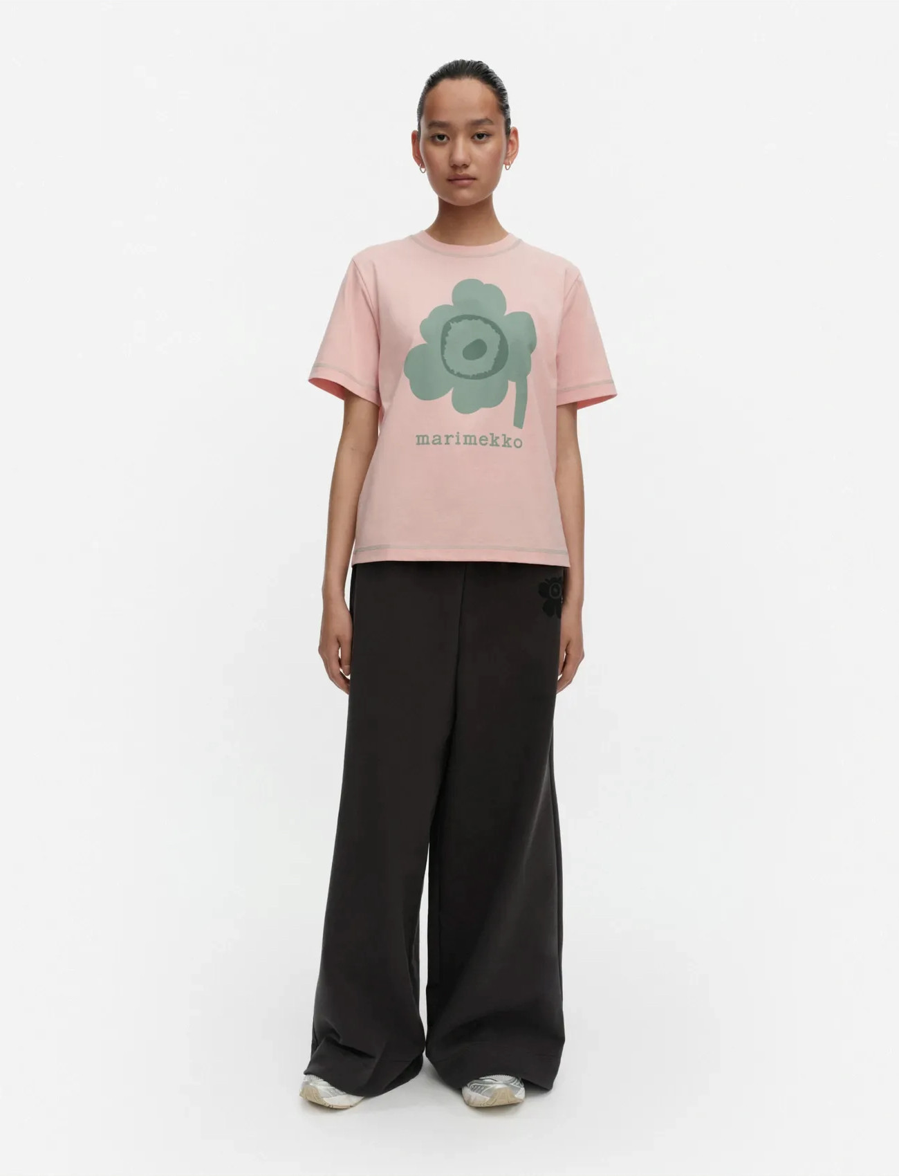 Marimekko Luulo Unikko Placement, XXL, Pink, T-Shirts & Toppe > Kortærmede, Dame