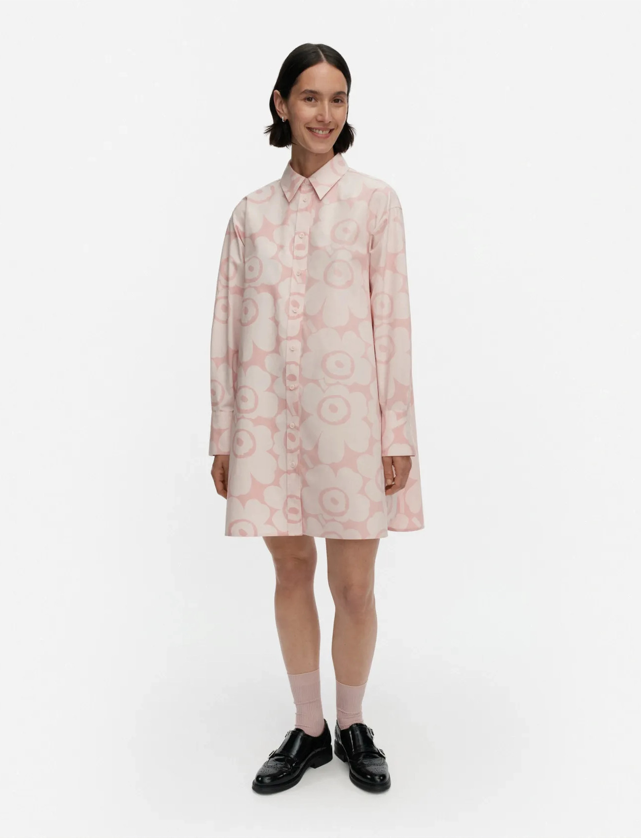 Marimekko Kuvitelma Unikko, 36, Pink, Kjoler > Skjortekjoler, Dame