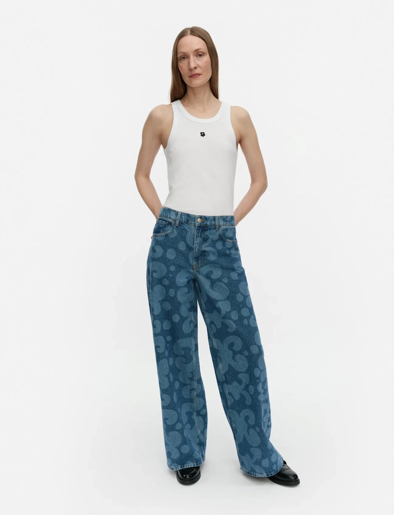 Marimekko Maridenim Loose Keidas, 29-32, Blue, Jeans > Vidde, Dame