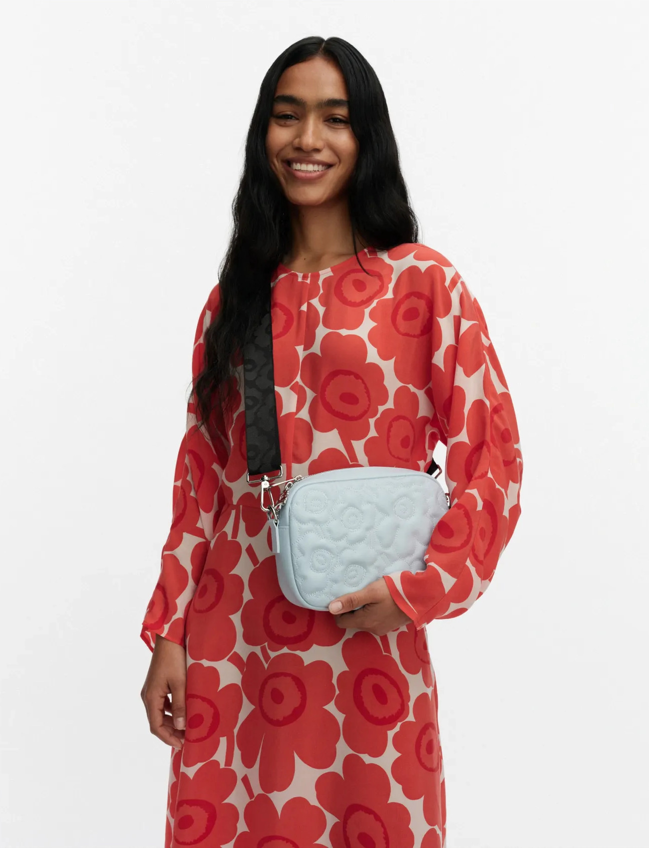 Marimekko Soft Gratha Unikko, One Size, Blue, Tasker > Crossbody-Tasker, Dame