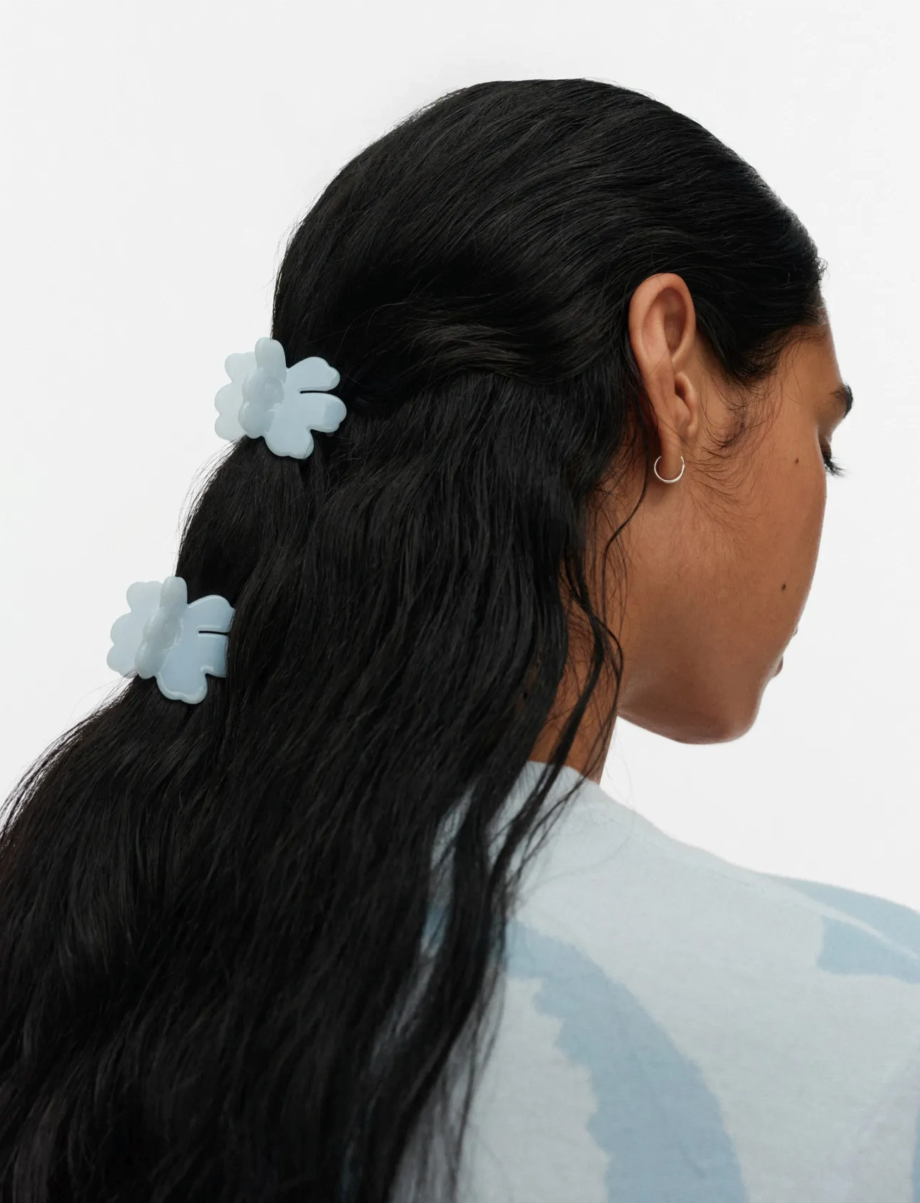 Marimekko Nano Unikko Hair Clip Set, One Size, Blue, Hair Accessories > Hair Clip, Dame