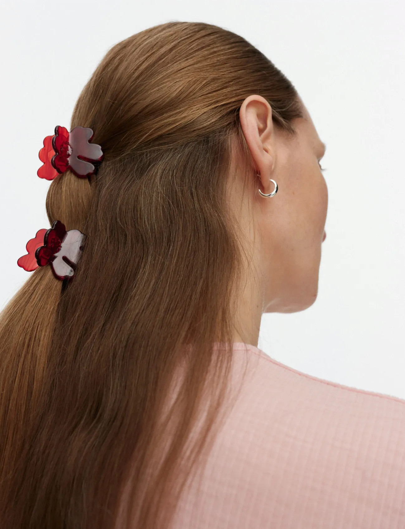 Marimekko Nano Unikko Hair Clip Set, One Size, Red, Hair Accessories > Hair Clip, Dame