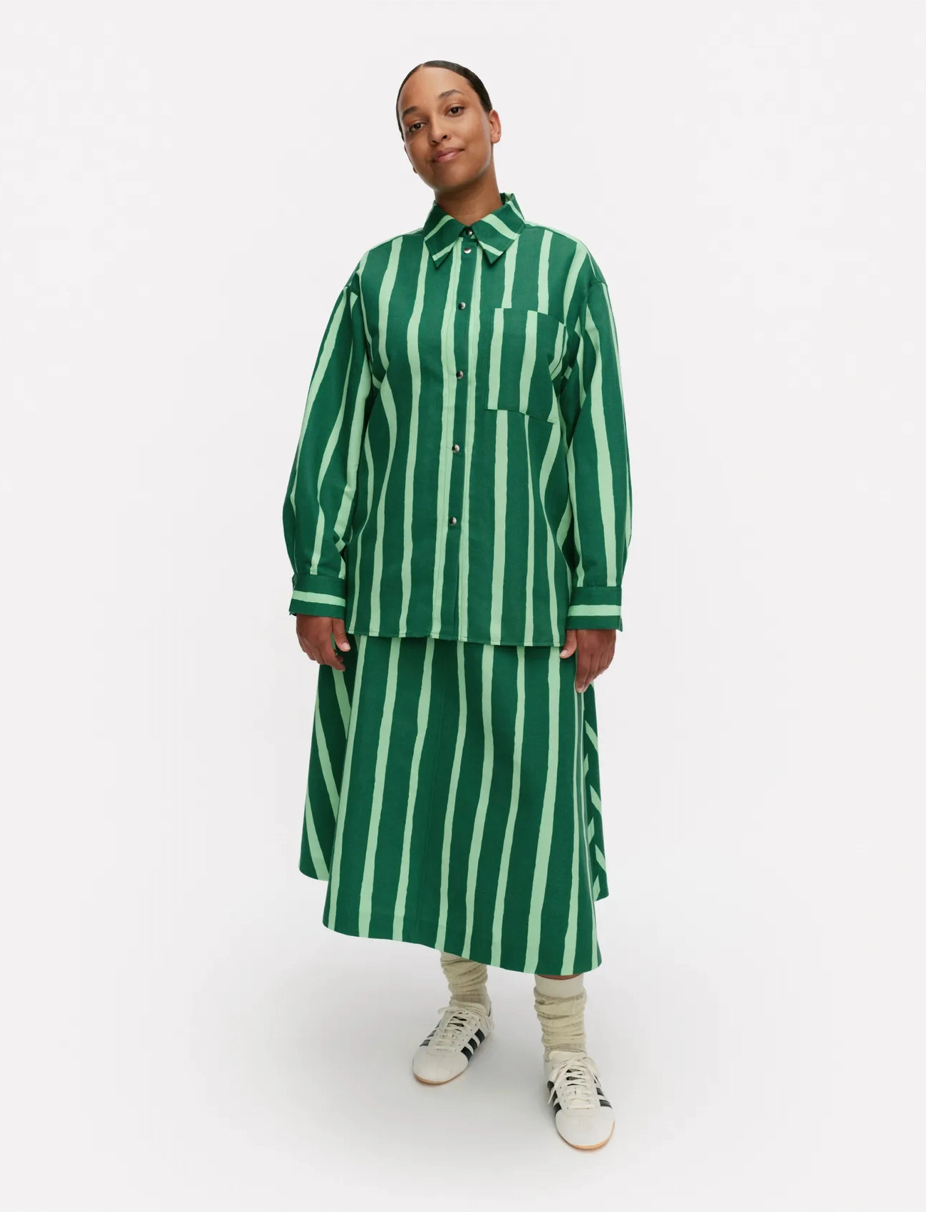 Marimekko Kokoelma Piccolo, 36, Green, Skjorter > Langærmede, Dame