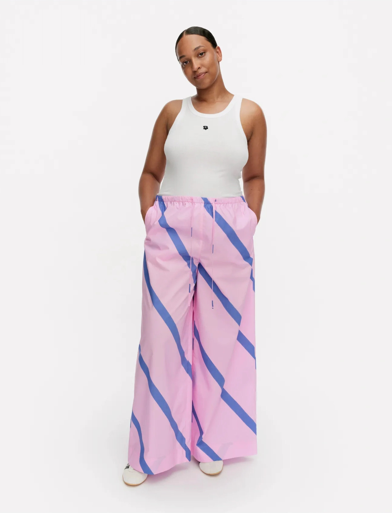Marimekko Puoti Basso, XS, Pink, Bukser > Brede Ben, Dame