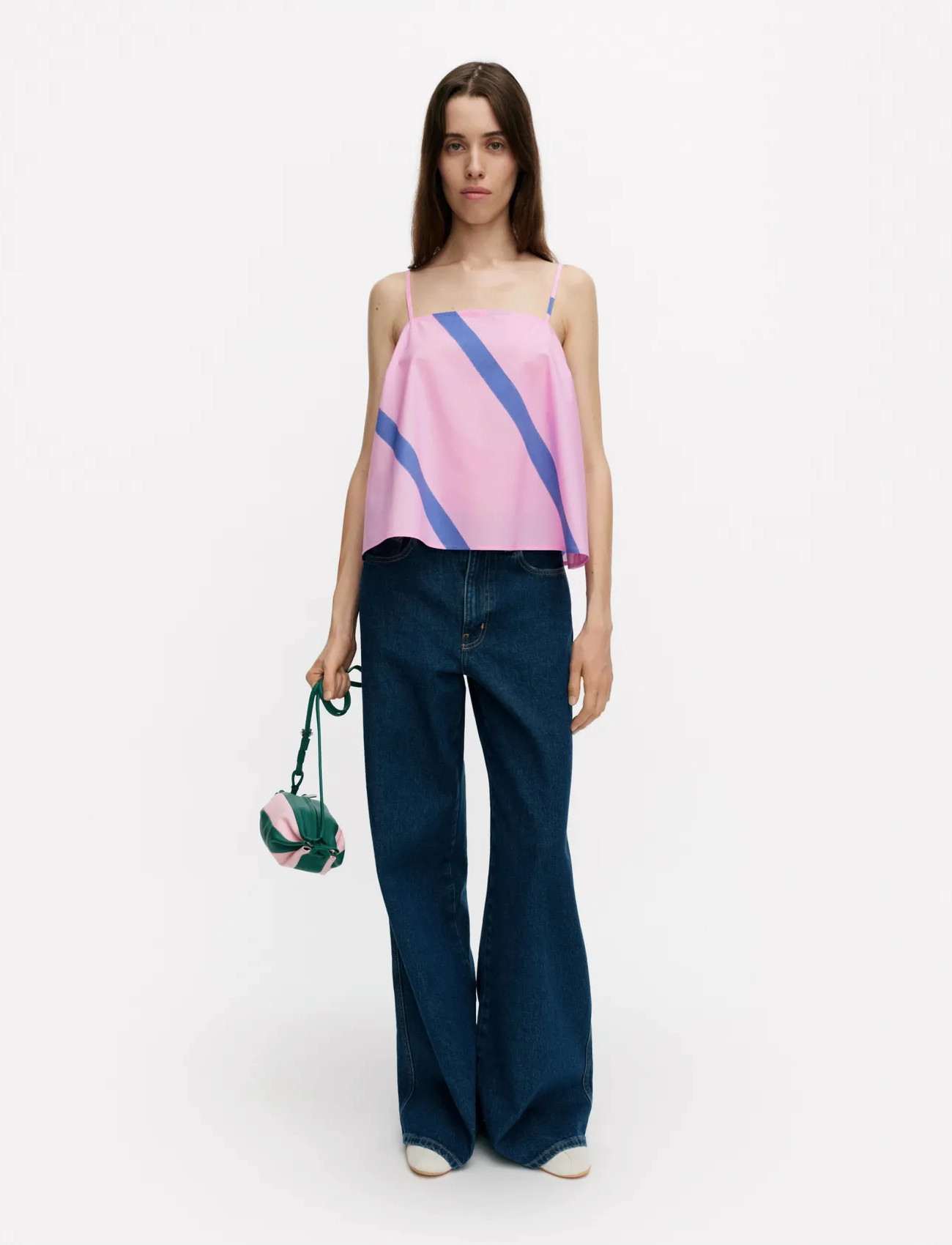 Marimekko Puisto Basso, 34, Pink, T-Shirts & Toppe > Uden Ærmer, Dame
