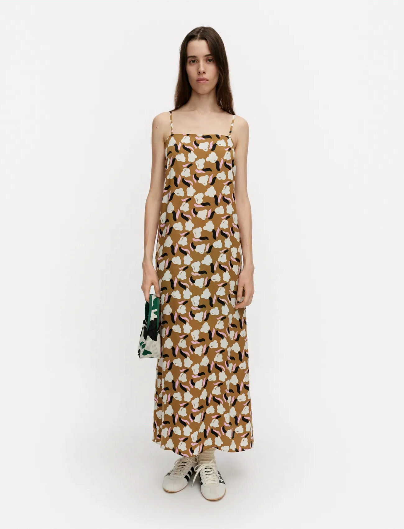 Marimekko Pyörähdys Lemmitty, 40, Brown, Designere > Maxi Dress, Dame