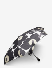 Marimekko - MINI UNIKKO Umbrella, manual - white, black, olive - 0