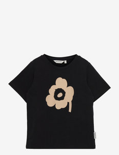 SOIDA UNIKKO PLACEMENT Shirt - t-shirt à manches courtes avec motif - black, beige
