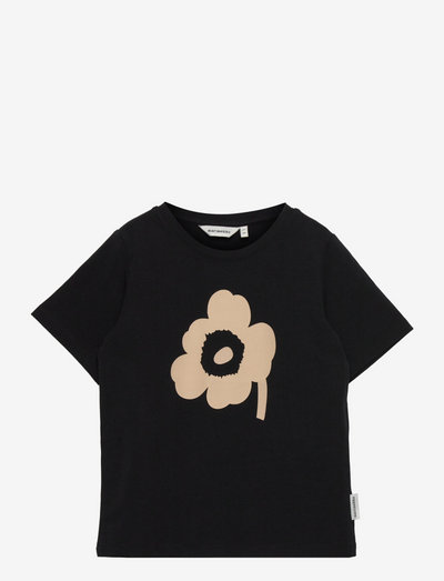 SOIDA UNIKKO PLACEMENT Shirt - kortærmede t-shirts med mønster - black, beige