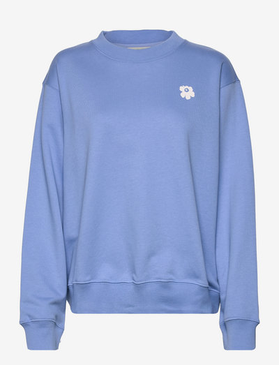 LEIOT UNIKKO PLACEMENT SWEATSHIRT - sweatshirts & hoodies - blue, white