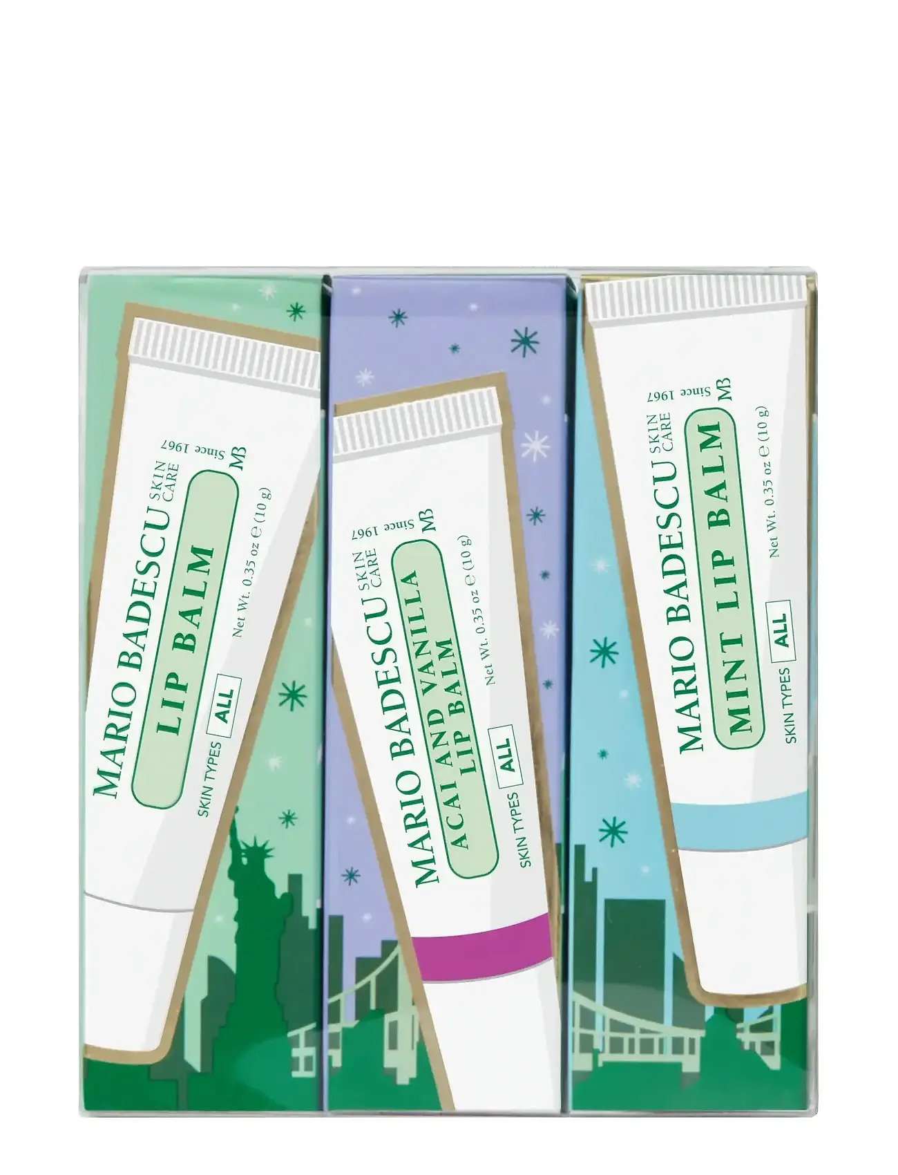 Mario Badescu Lip Balm Trio, One Size, Nude, Lip Care > Lip Balm, Dame