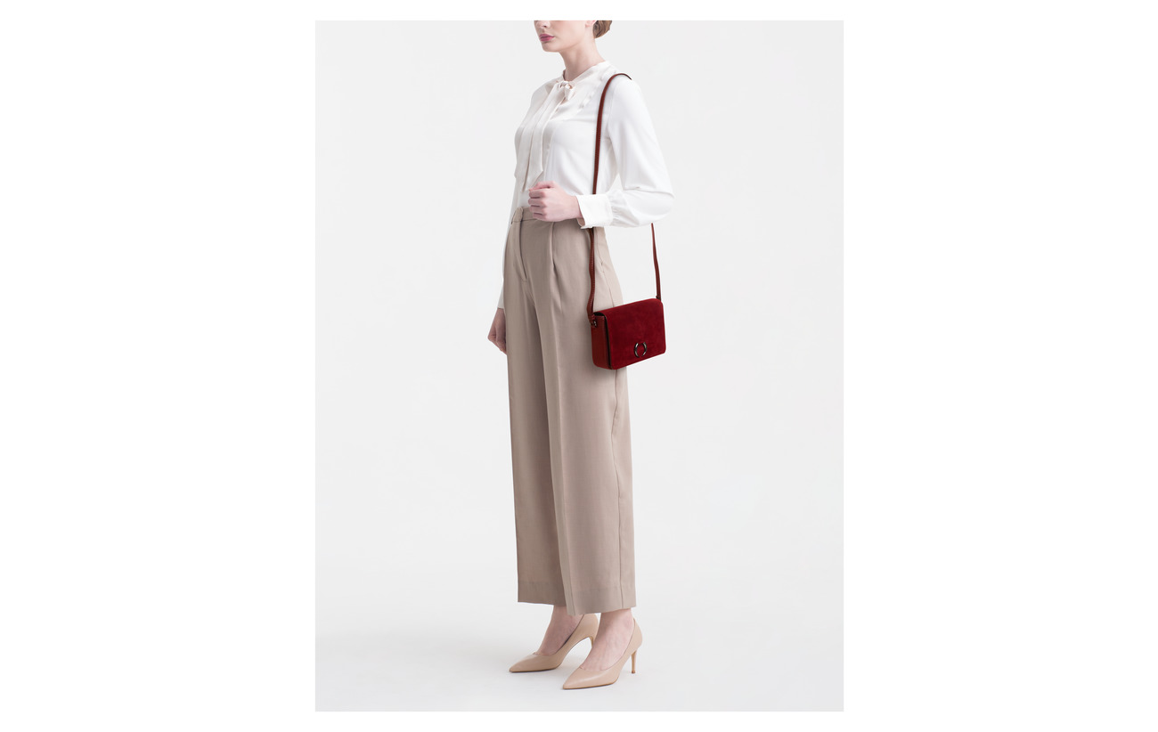 Peau Burgundy Intérieure Vache Doublure Coton Markberg Amala 100 De Suede Crossbody Équipement Bag HnZ4xgW