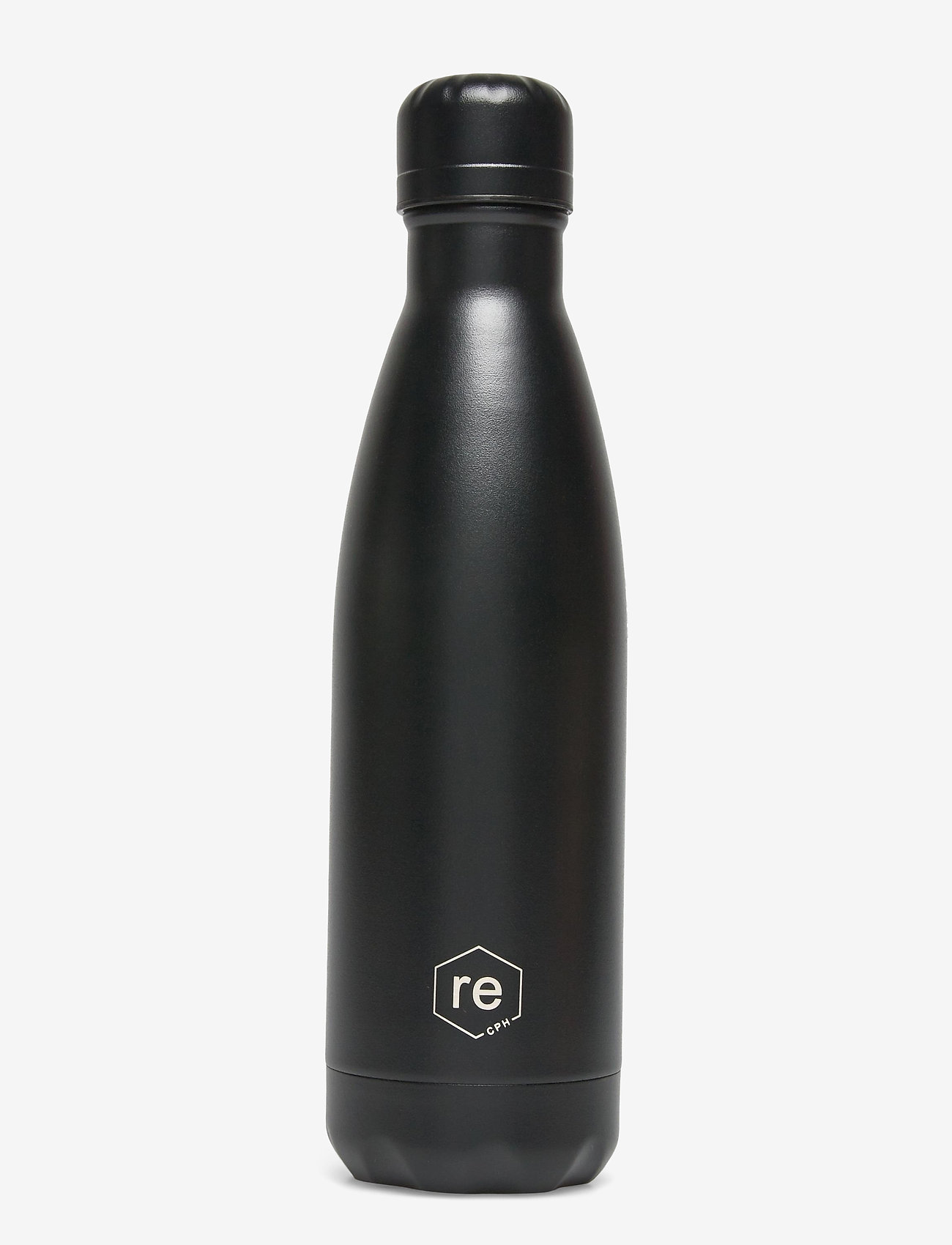 Markberg - Rebottle 500 ml, Powder Coat - vandflasker & drikkedunke - black w/black lid - 0