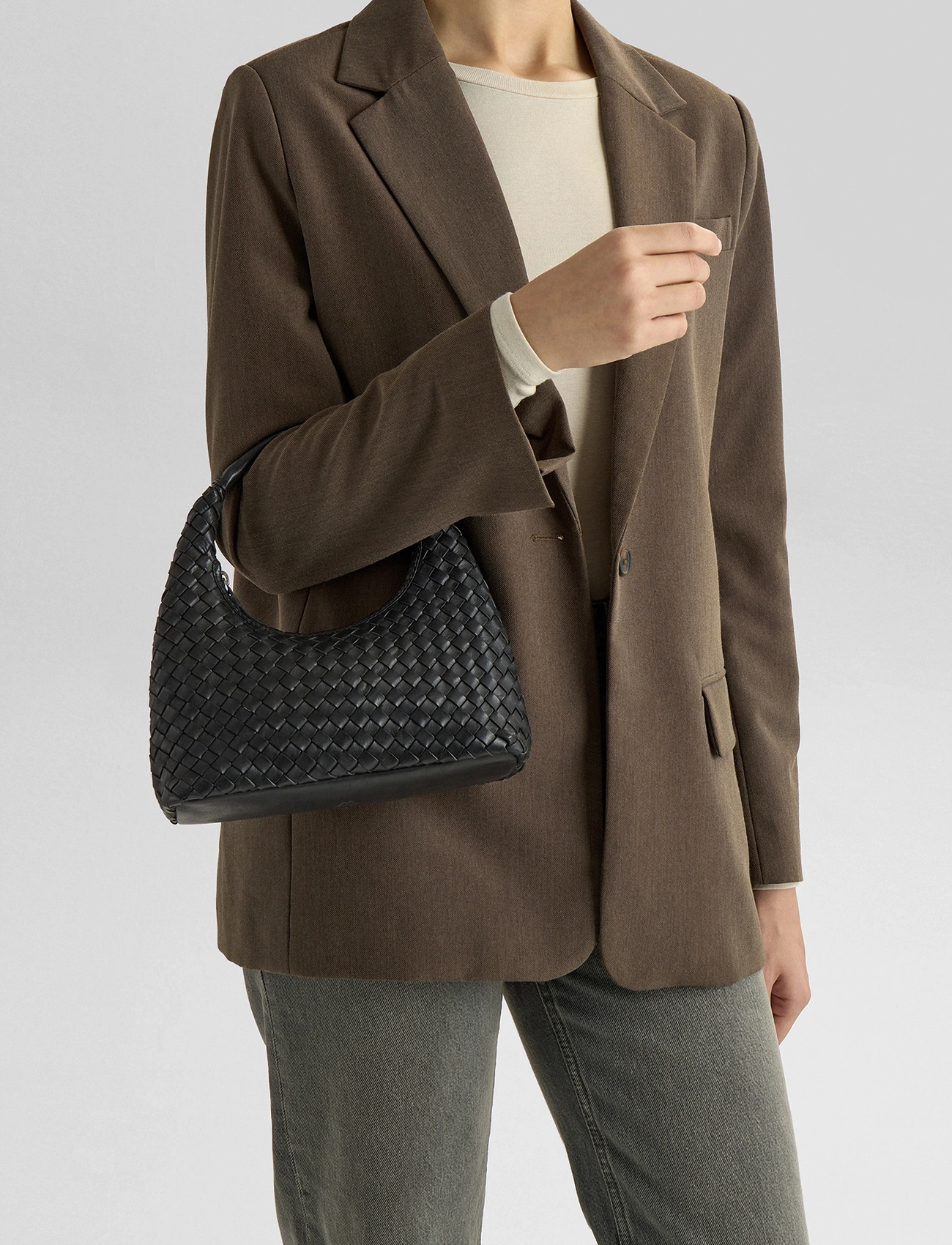 Markberg Haymambg Handbag, Weave, One Size, Black, Tasker > Tasker Med Tophåndtag, Dame