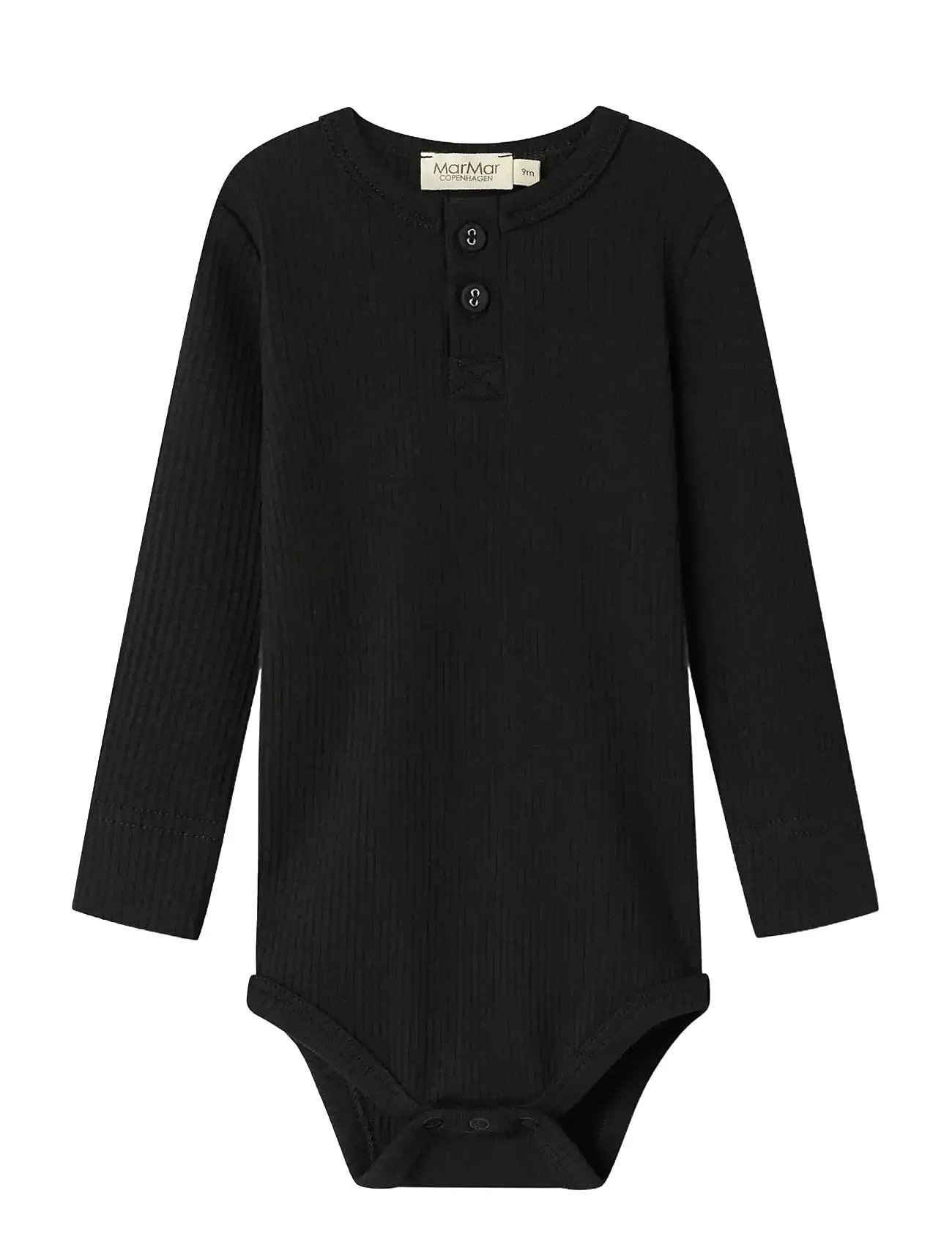 MarMar Copenhagen Body Ls, 86, Black, Bodys > Langærmede, Børn