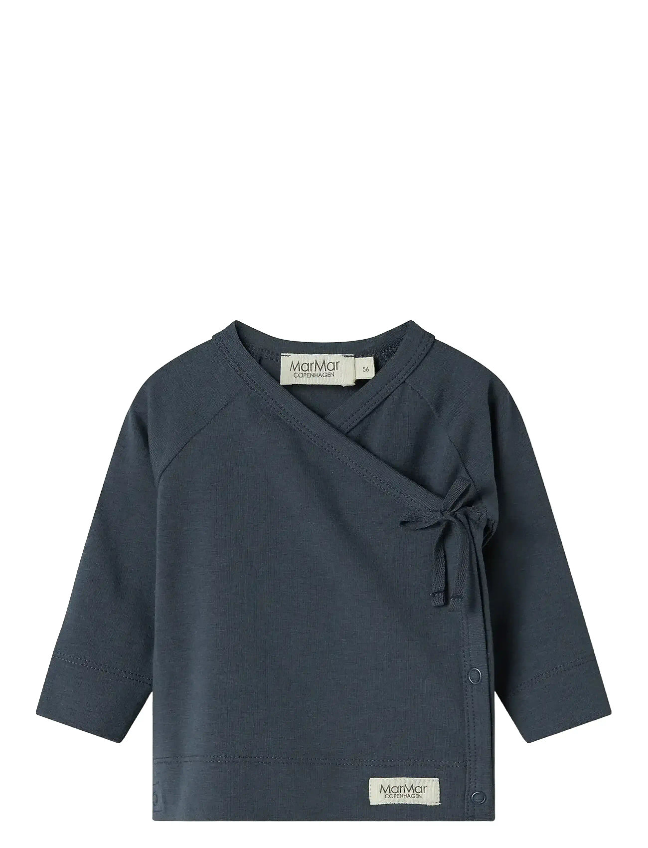 MarMar Copenhagen Tut Wrap Ls, 68, Blue, T-Shirts > Langærmede T-shirts, Børn