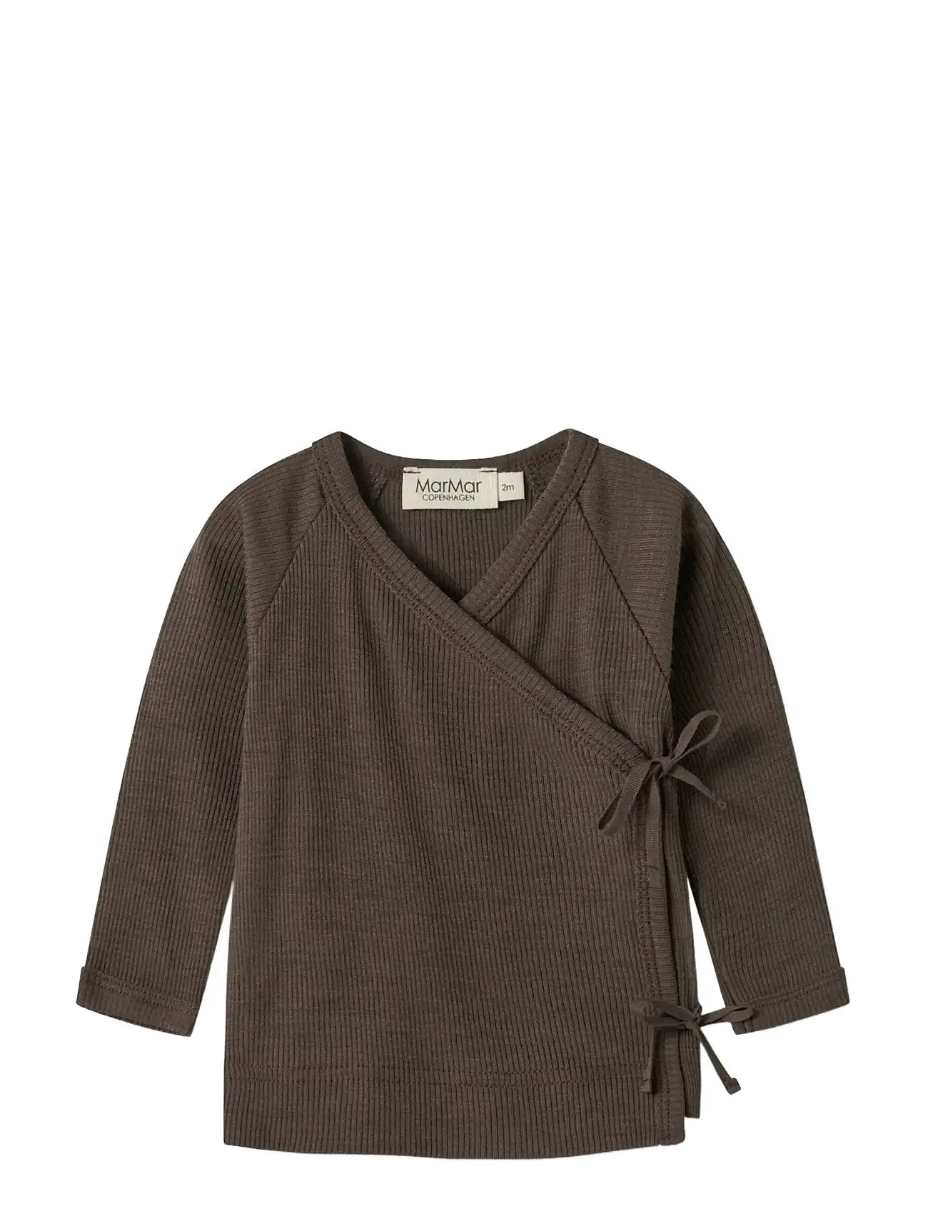 MarMar Copenhagen Tut Wrap Ls, 56, Brown, T-Shirts > Langærmede T-shirts, Børn