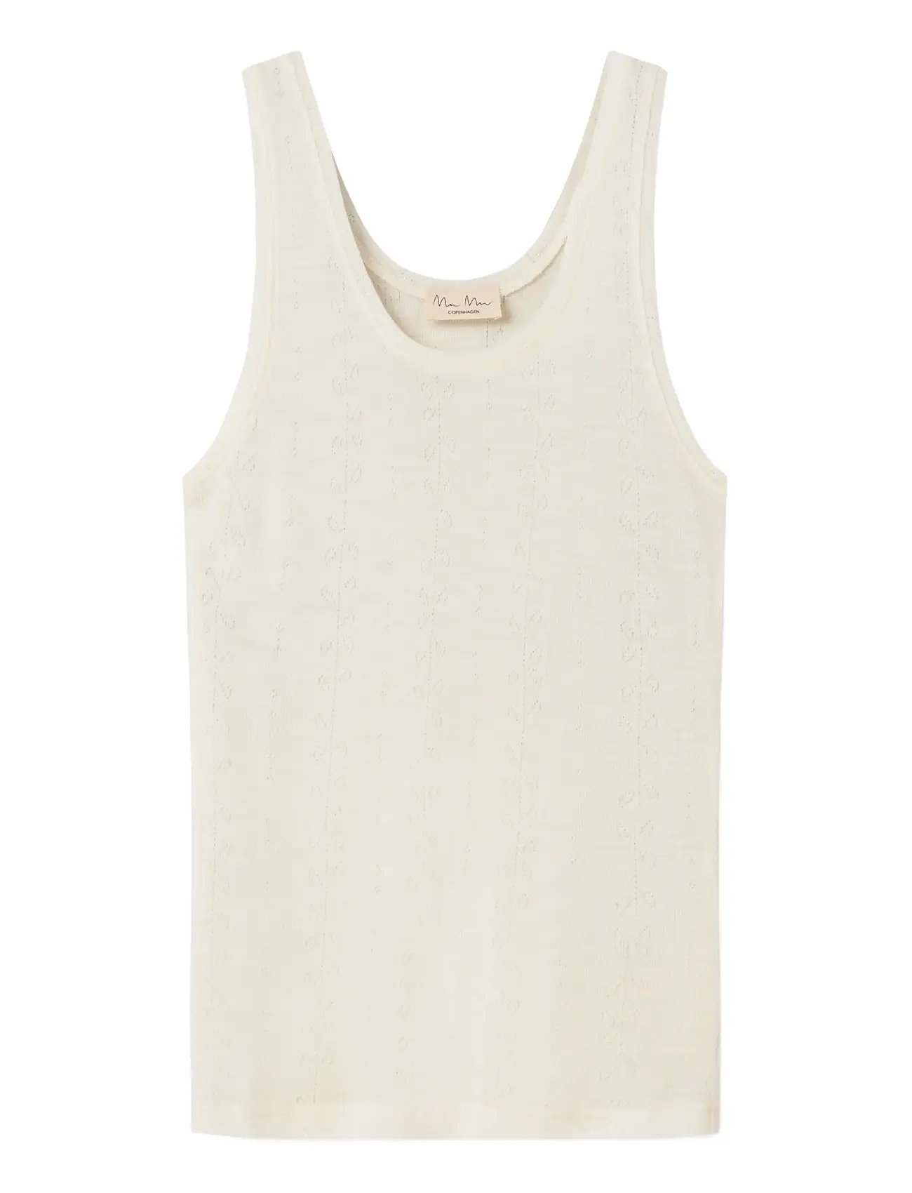 MarMar Copenhagen Tevo W, L, Cream, T-Shirts & Toppe > Uden Ærmer, Dame